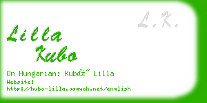 lilla kubo business card